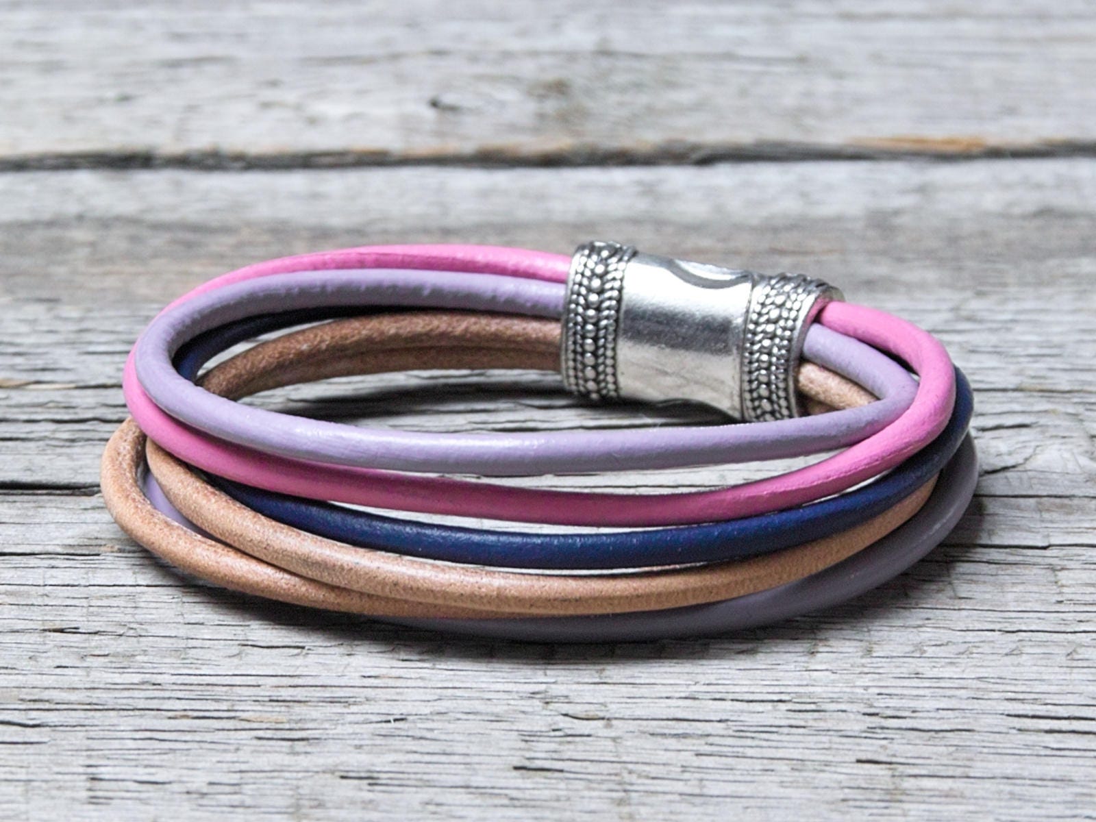 Leather bracelet, BANGLE, cord bracelet, fashion accessories, summer