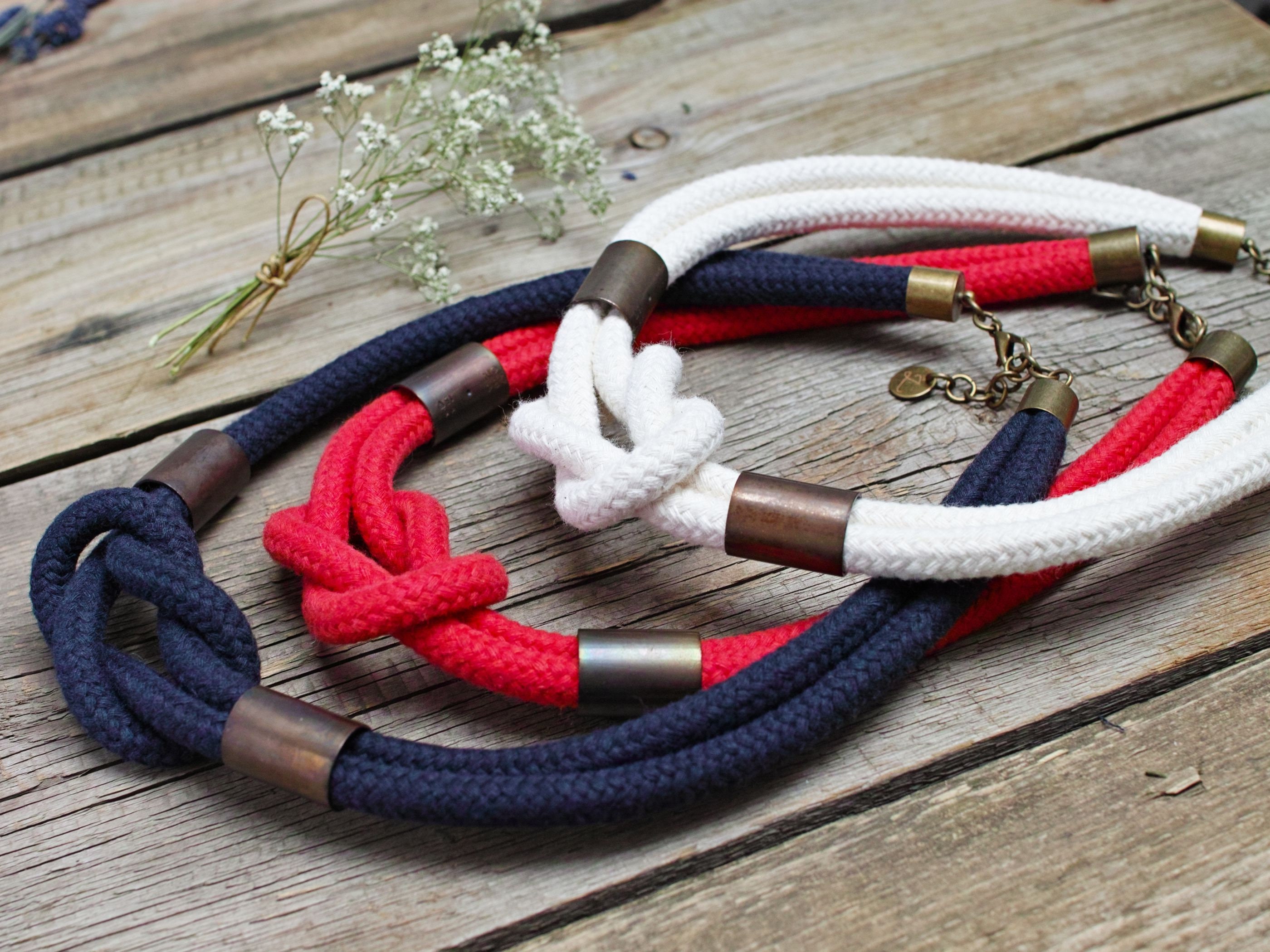 Cotton rope deals necklace