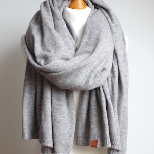 Bufanda extragrande de lana y cachemir extrasuave, bufandas para mujer, chal de invierno