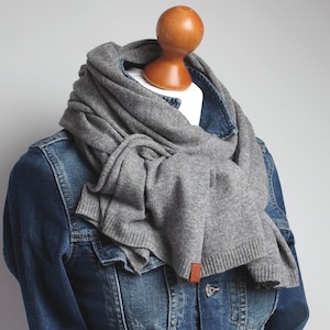 SMALL wool scarf for winter,gray women scarf, gift ideas for her, winter fashion accessories, gift ideas for best friend, sister mum
