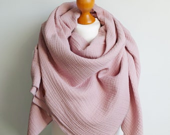 GRANDE Algodón muselina mujeres bufanda chal, bufanda de algodón - bufanda de algodón suave bufanda de chal para las mujeres, envoltura de chal de algodón