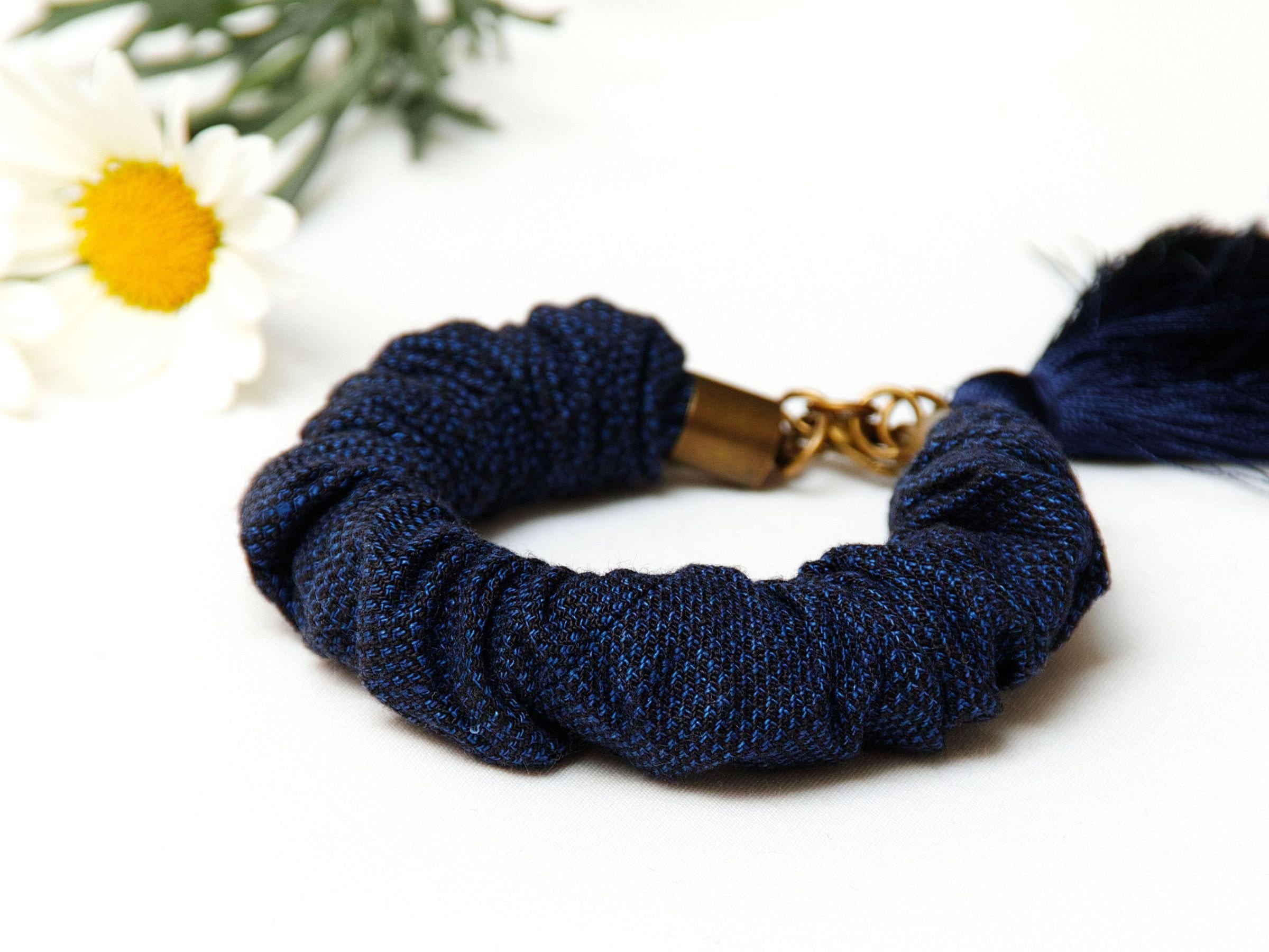 Linen bracelet, nautical bracelet, summer accessories, bracelet