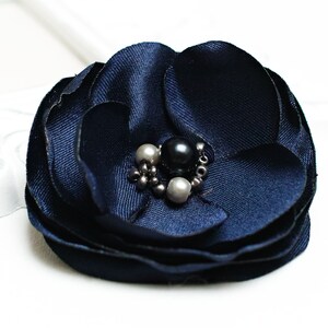 Handmade PINK flower pin brooch for (dress), fabric floral brooch