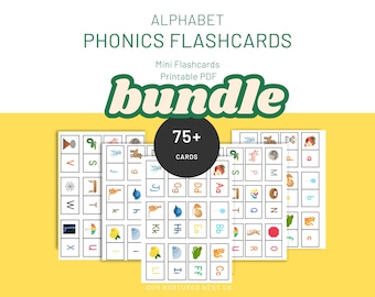 Cartes éclair de sons de lettre imprimables | Petites cartes phoniques pour les jeunes élèves | Cartes son alphabet