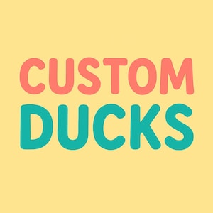 Custom Duck Figurine - Personalized Design, Made to Order