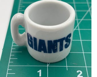 Taza miniatura de cerámica coleccionable de los New York Giants de la NFL, 1,25 pulgadas