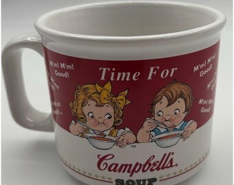 Taza vintage de café de 14 oz "Time For Campbell's Soup", 1998