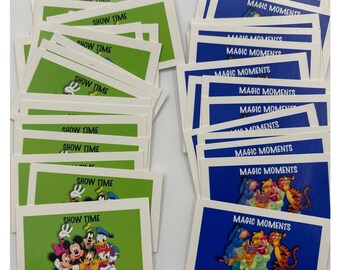 Lote de reemplazo de tarjetas Magic Moments & Show Time (Edición Disney de Monopoly 2001)