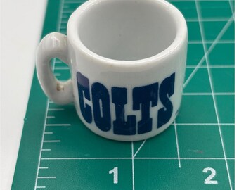 Taza miniatura de cerámica coleccionable de los Indianapolis Colts de la NFL, 1,25 pulgadas
