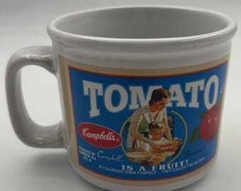 Taza clásica de sopa y café Campbell's "¡El tomate es una fruta!"/"100 % Sunny Good" 2005