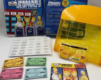 Juego Jeopardy Deluxe de Los Simpsons 2003 Pressman Completo con Preguntas Extra LEER