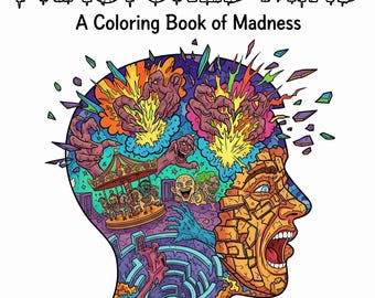 Surreal Coloring Book: Fractured Mind - Digital Pages for Adults (PDF Download