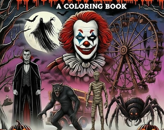 Horror Legends Digital Coloring Book for adults