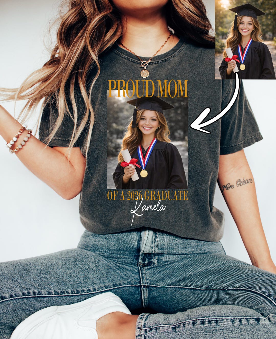 Proud Mom Graduate Shirt, Custom Graduation Shirt for Family and Group ...