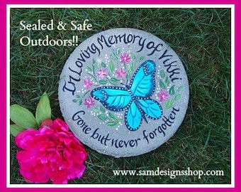 BLUE BUTTERFLY Memorial Gift - PERSONALIZED Memorial Gifts - Memorial Gifts for Bereavement - Bereavement Gifts , Personalized Memorial Gift