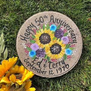 Golden wedding anniversary garden gifts deals
