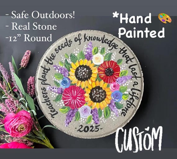 RETIREMENT GIFT, Teacher Gift Stepping Stone, Retirement Party