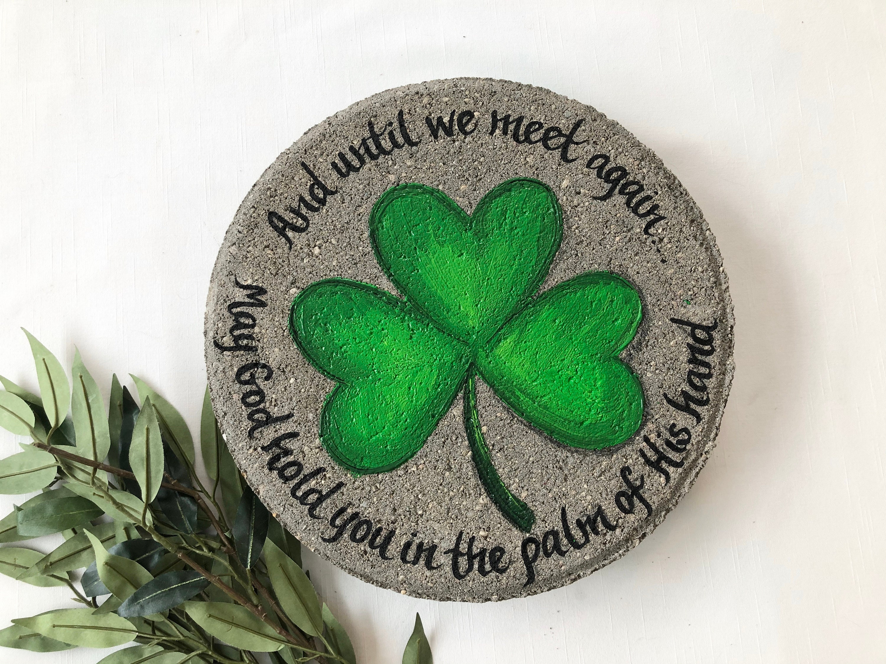 SHAMROCK Stepping Stone Irish Blessing Memorial Gift - Etsy Finland