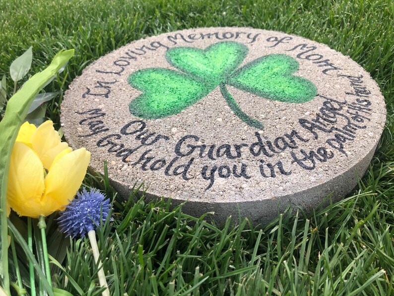 SHAMROCK Stepping Stone Irish Blessing Memorial Gift Mother Etsy