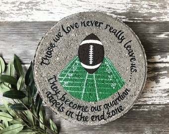 Personalized Football Memorial Garden Stone: Sports Fan Gift