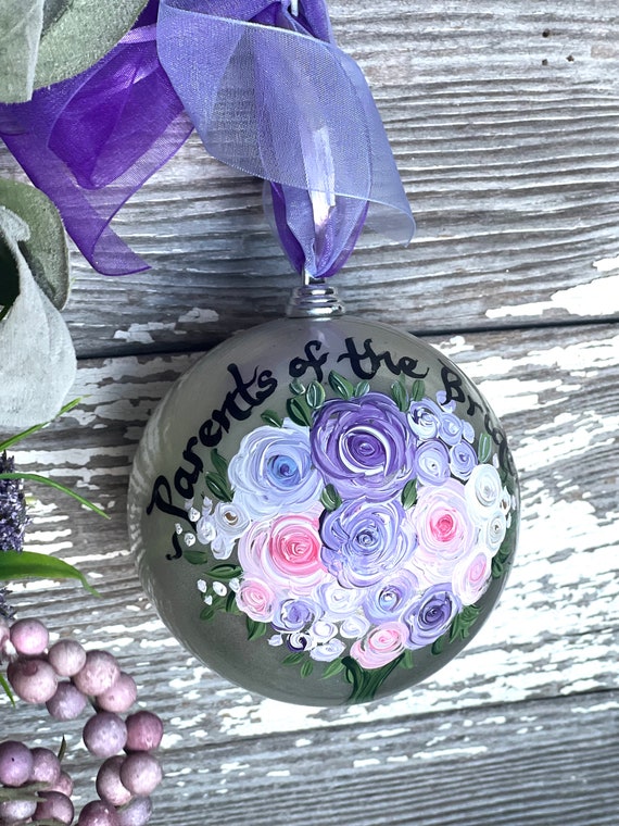 Hand painted cheap wedding ornaments