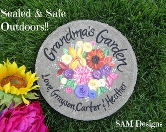 Grandmothers Day Stepping Stone, Mothers Day, Mother's Day Gifts, Mothers Day Garden Stone, Mother's Day Gift, Garden Gift, Gift for Mother