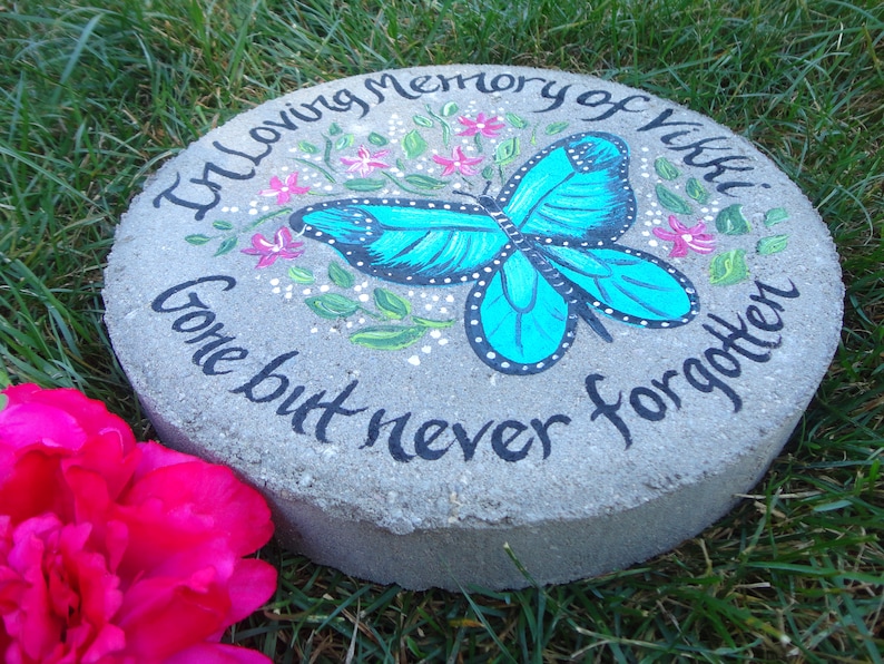 BLUE BUTTERFLY Memorial Gift PERSONALIZED Memorial Gifts Etsy