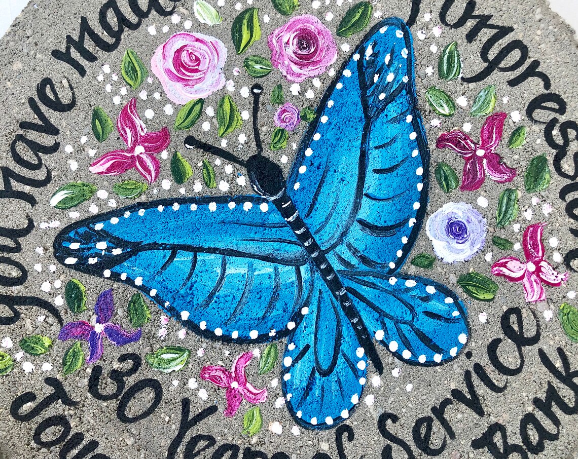 Employee Appreciation Gifts Retirement Gifts Blue Butterfly Etsy