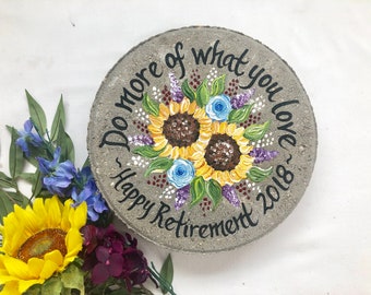 RETIREMENT GIFT, Employee Appreciation Gift Ideas, Retirement Gift Ideas, Painted Sunflowers, Retirement Gifts, Nurse Recognition Gifts, 12"