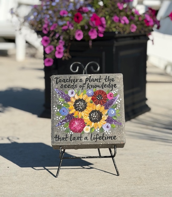 RETIREMENT GIFT, Teacher Gift Stepping Stone, Retirement Party