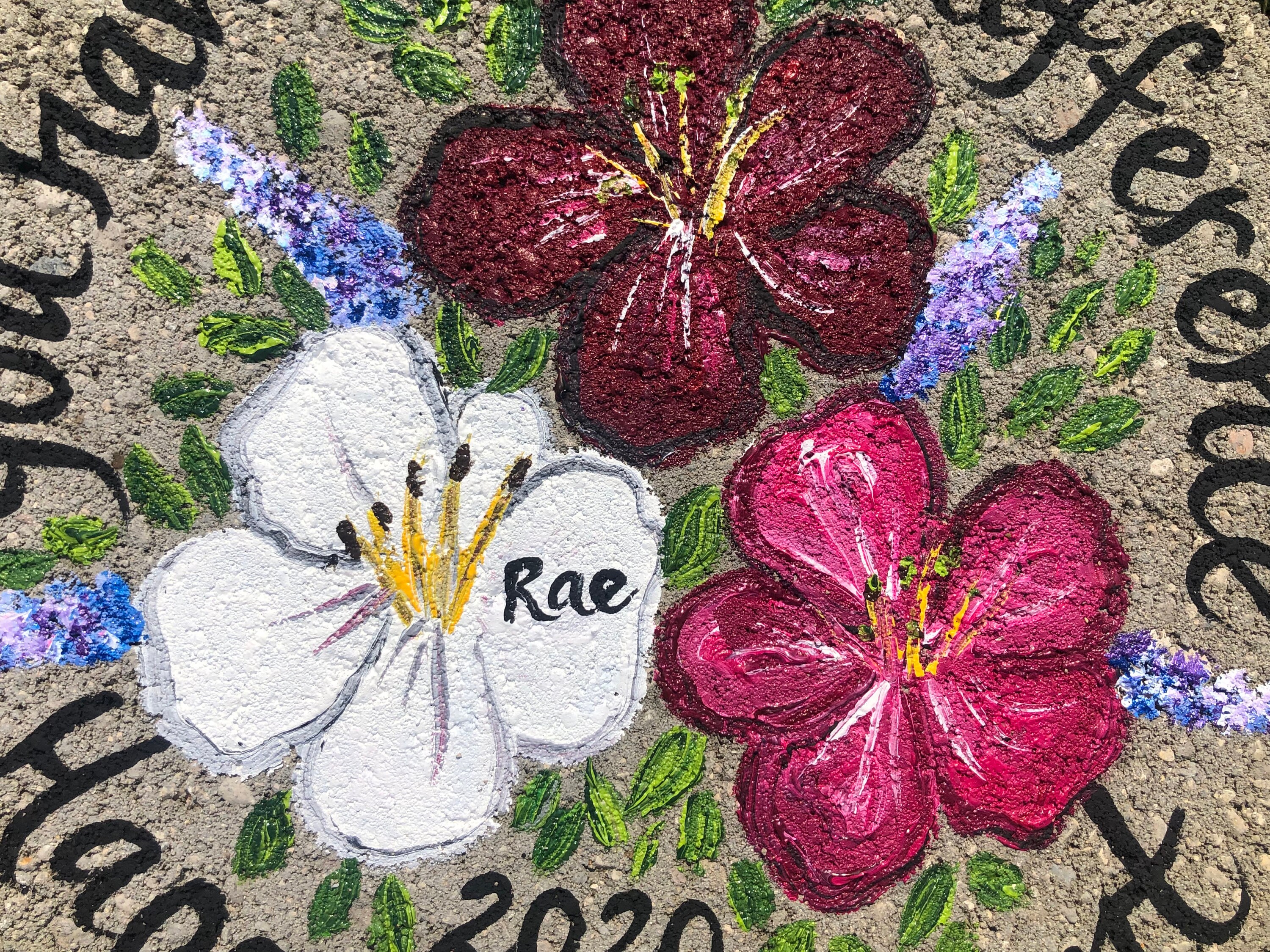 Hand-painted Hibiscus Retirement Garden Stone - 12” - Personalized