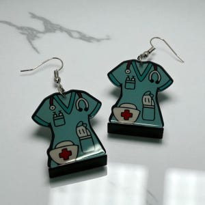 Scrub Life Acrylic Fashion Jewelry Handmade Vintage Jewelry