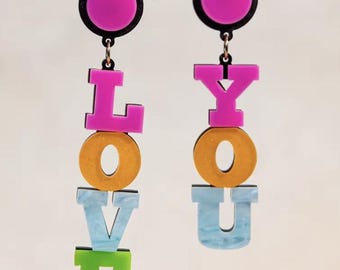 Love You Earrings