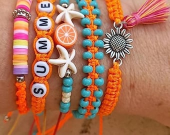 Summer Fun Beaded Braided Handmade Vintage Boho Fashion Jewelry Art