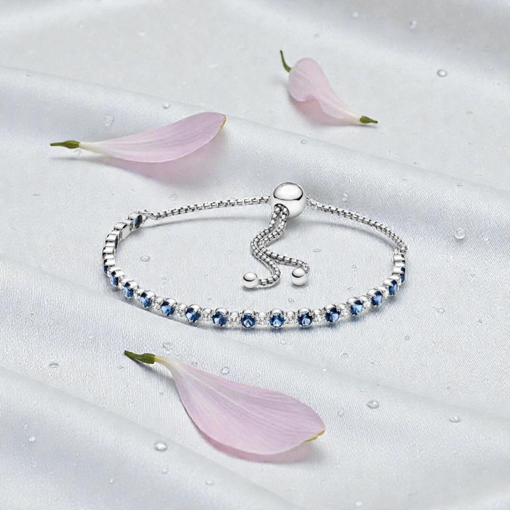 Pandora sparkling slider tennis bracelet - Etsy 日本