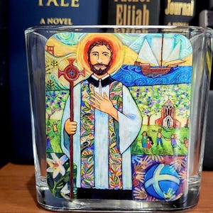 St. Francis Xavier Gebetskerzenhalter | Kaufen Sie 3 versandkostenfreie katholische Kerze | Gebetskerze | Katholisches Geschenk | Hausaltar | St