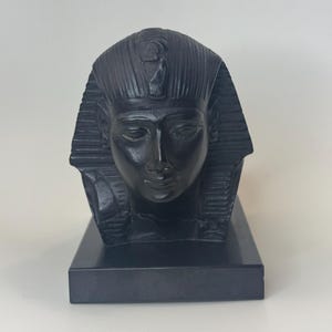 Pince à Billets Bronze Argenté - Buste De Néfertiti - Thème Égypte - Occasion