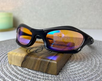 Vintage Sunglasses Oakley Minute 1.0 White Chrome With Red Iridium 