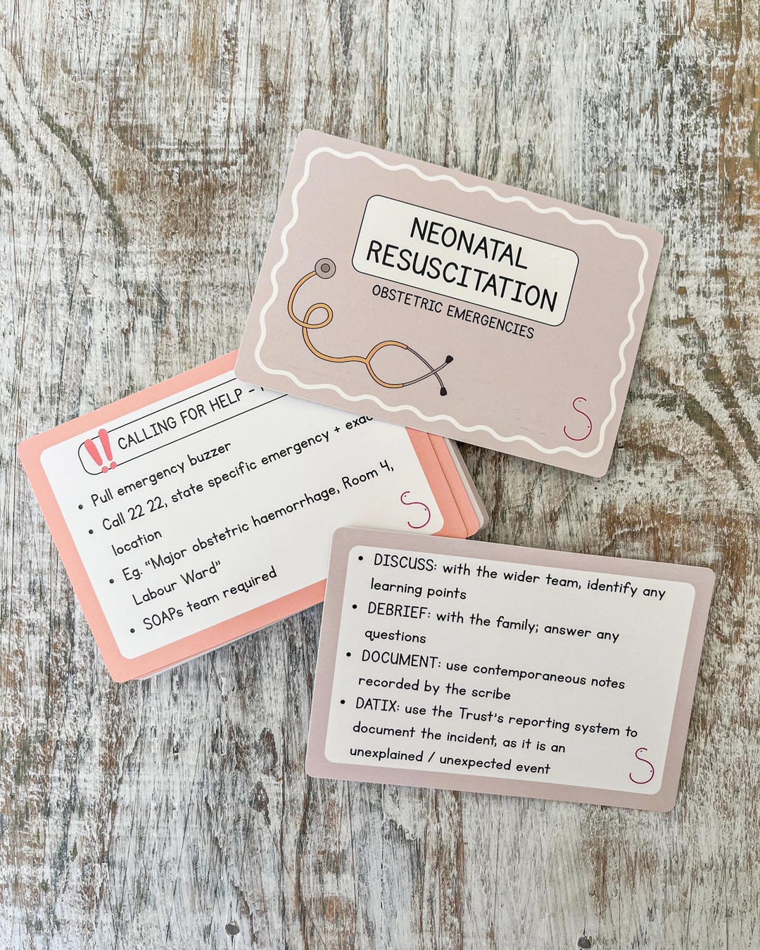 Osce Card Midwifery Flashcards – Neonatal Resuscitation OSCE Revision & Emergency ...