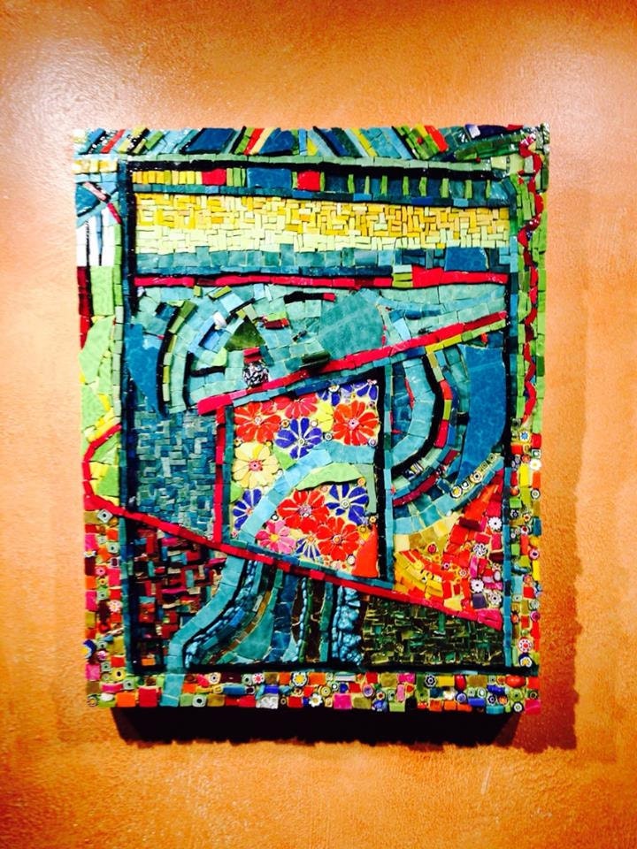 Tapestry de Mexico mosaic art original Etsy