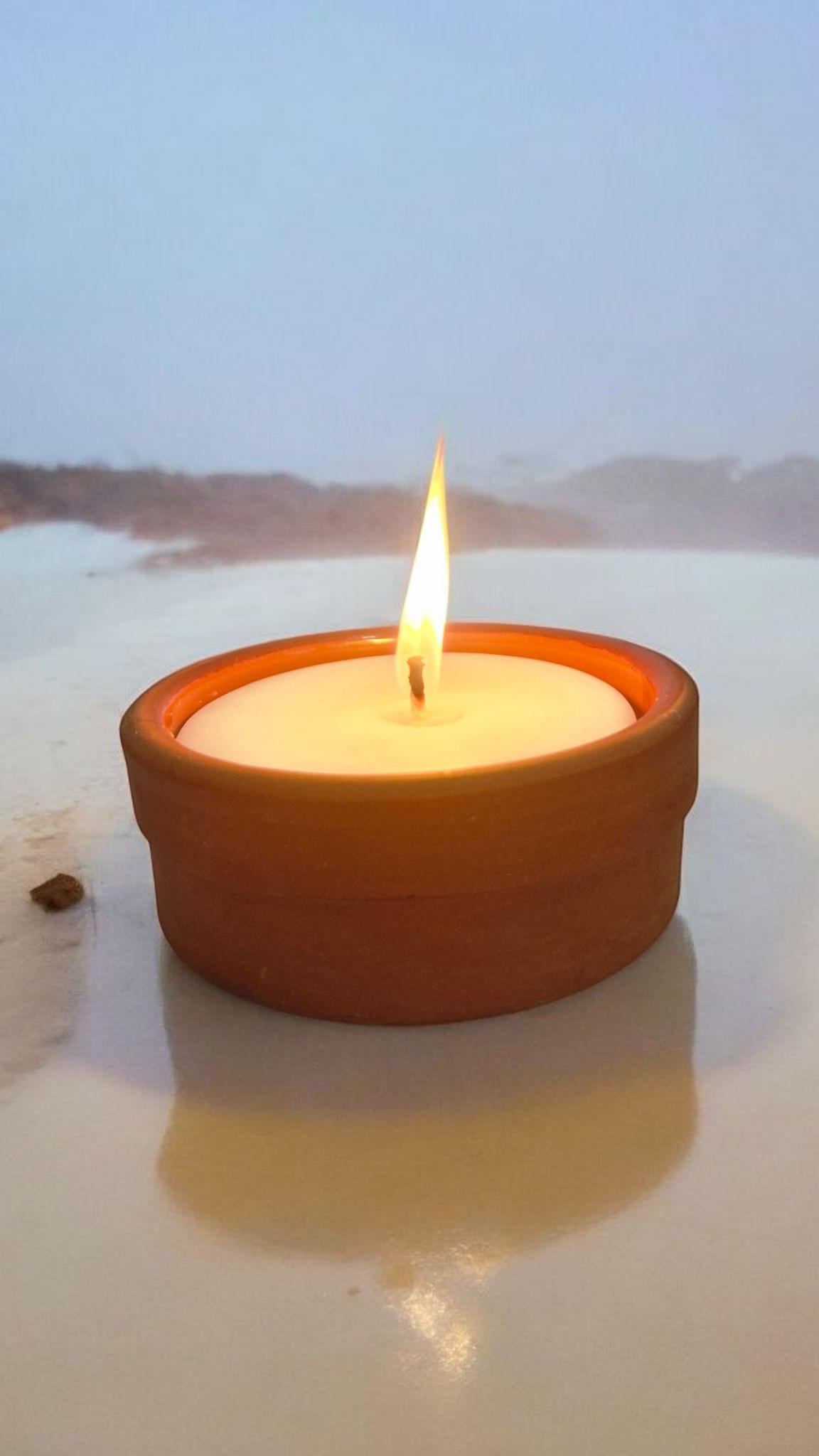 Terracotta Pot Soy Candle, Handmade Natural Wax Candle, Eco-Friendly Scented Candle, Rustic Home Decor, Cozy Aromatherapy Gift, Earthy Candl