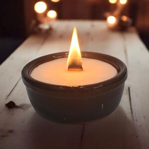 Terracotta Candle With Wooden Wick, Handmade Soy Wax Candle, Rustic Outdoor Candle, Scented Aromatherapy Gift, Housewarming Or Birthday Gift