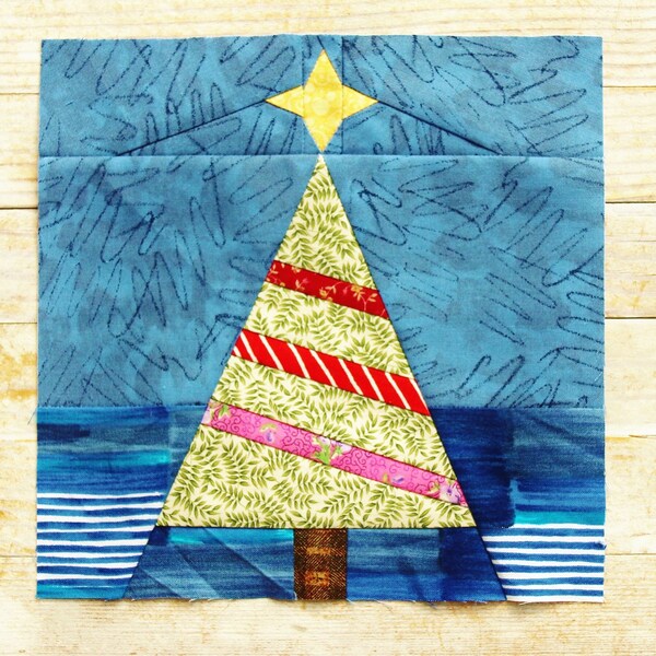 Christmas Tree Star Block Quilt Pattern - Etsy