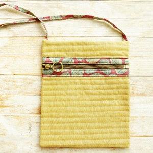 Shoulder bag handbag 2 color opt crossbody passport phone messenger quilted wadded travelers case brown sand brick red yellow gold mom gift