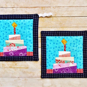 Birthday Cake Quilt Block Pattern: Modern Paper Piecing (PDF Download 8 ...