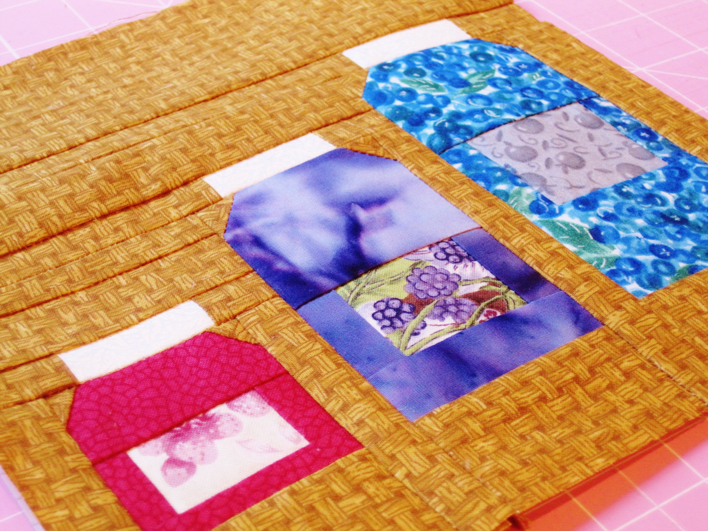 Grandma's Jams Quilt Block Pattern: Scrappy Jar Paper Piecing FPP (PDF ...