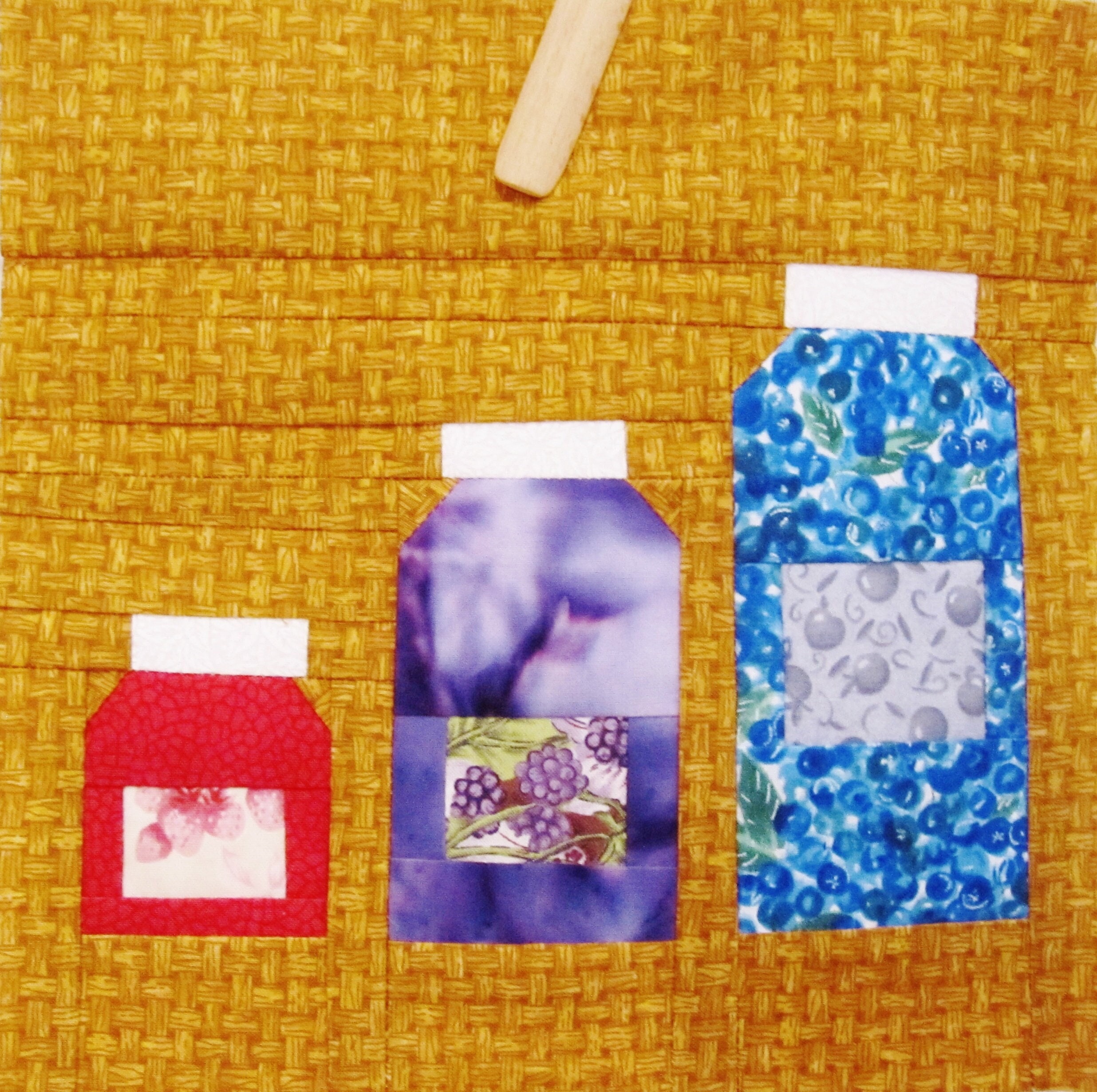 Grandma's Jams Quilt Block Pattern: Scrappy Jar Paper Piecing FPP (PDF ...