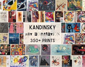 350+ Wassily Kandinsky Paintings, Ready to Print Digital Downloads, High Resolution Art Prints for Living Room, Famous Art Prints