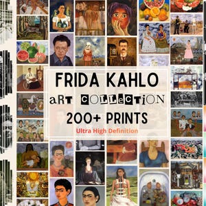 フリーダ・カーロの絵画、デッサン、写真200点以上、Ultra HD 10k以上のすぐに印刷できるポスター、印刷可能なウォールアート、フリーダ・カーロのオリジナルアートワーク