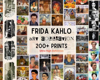 200+ Frida Kahlo Paintings, Drawings and Photos, Ultra HD 10k+ Ready to Print Posters, Printable Wall Art, Frida Kahlo Original Artworks